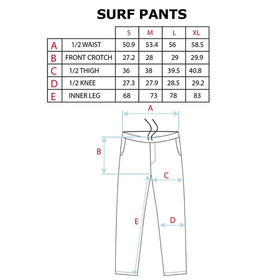 Polar SURF PANTS (BLACK) Pants at Embassy