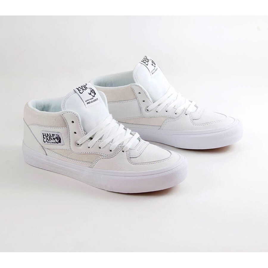 professionel protein fjer Vans Half Cab Pro (Leather White) Shoes at Embassy