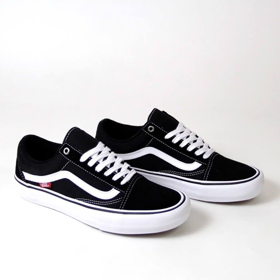 vans old skool pro black white