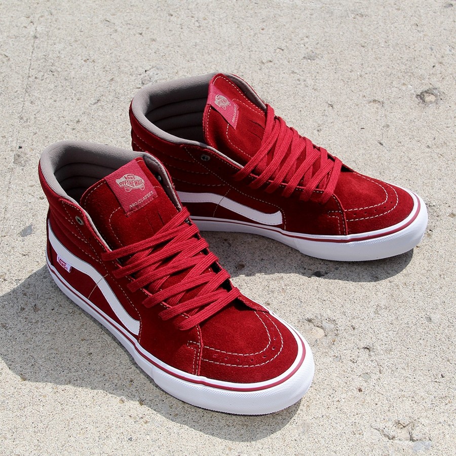 vans sk8 hi pro red