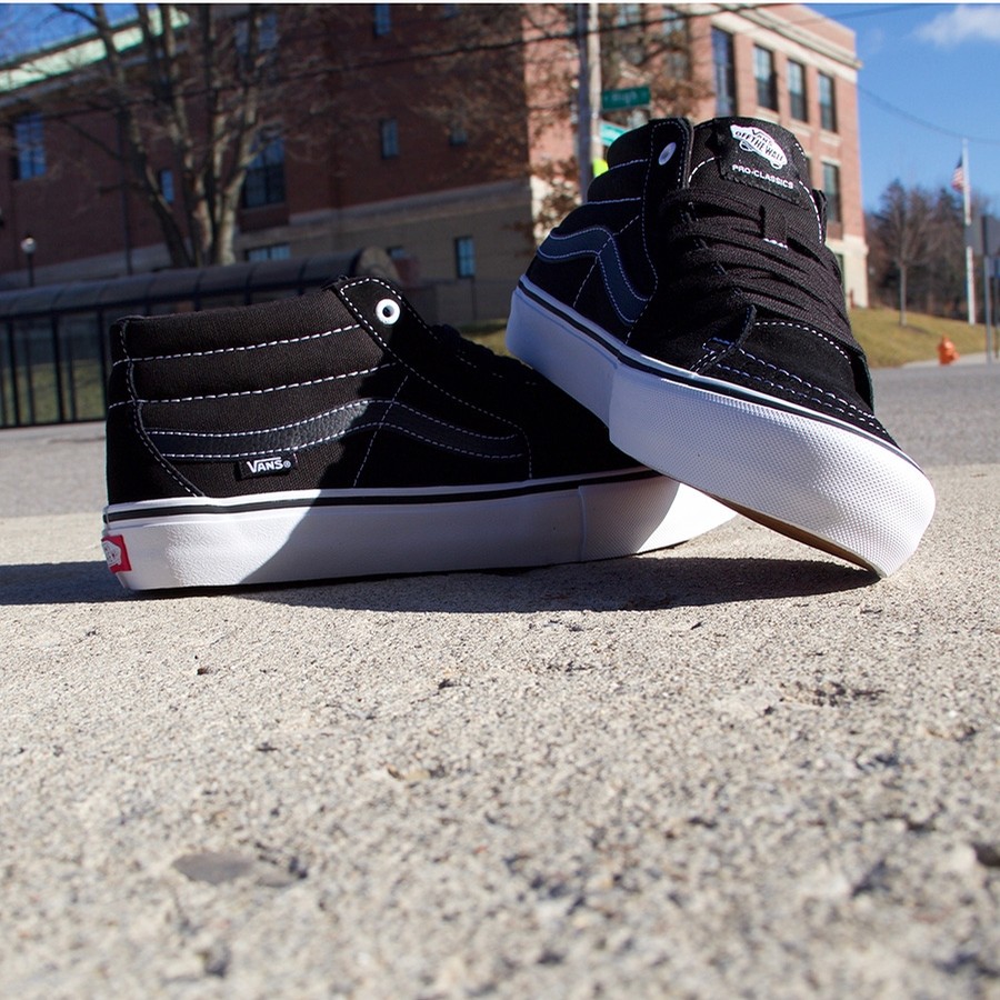 vans sk8 mid pro black