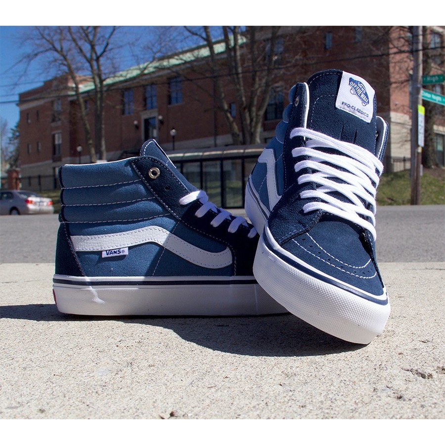 vans sk8 hi pro navy