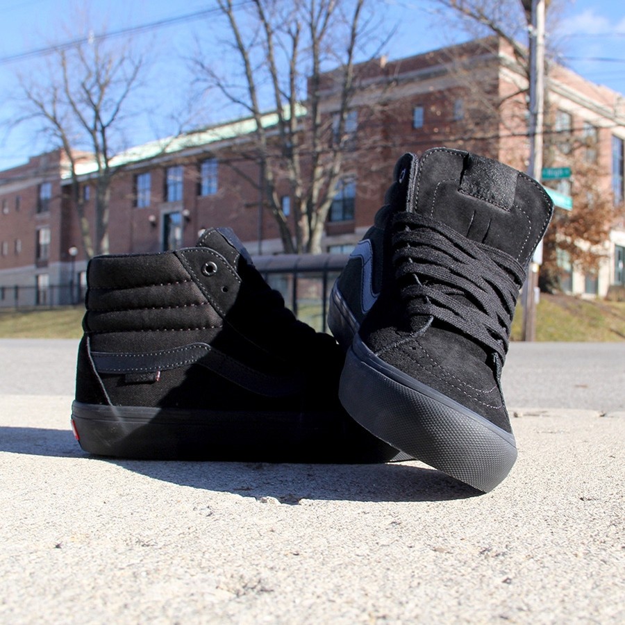vans sk8 hi pro shoes blackout