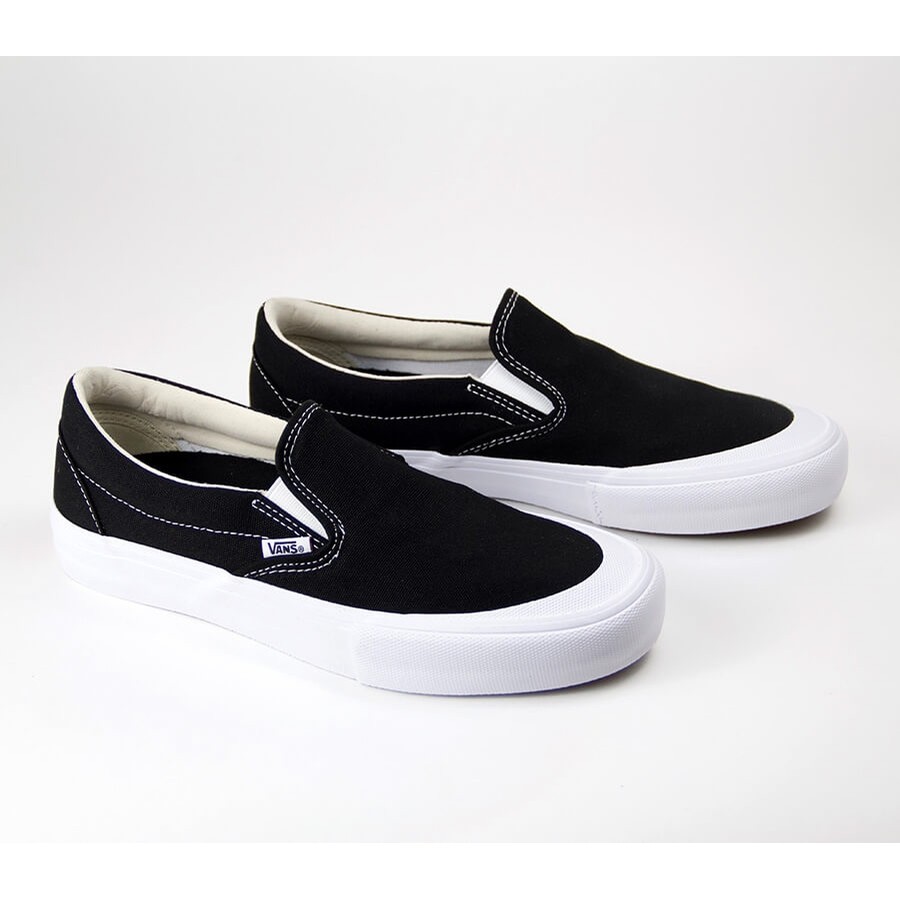 Vans Slip-On Pro Toe Cap (Black) Shoes 