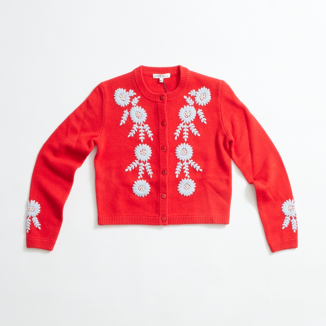Becca Embroidered Sweater (Red)