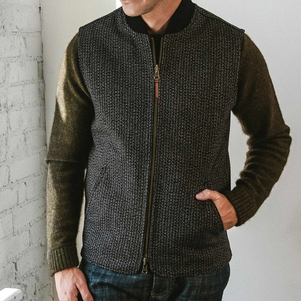 The Able Vest in Wool Beach Cloth