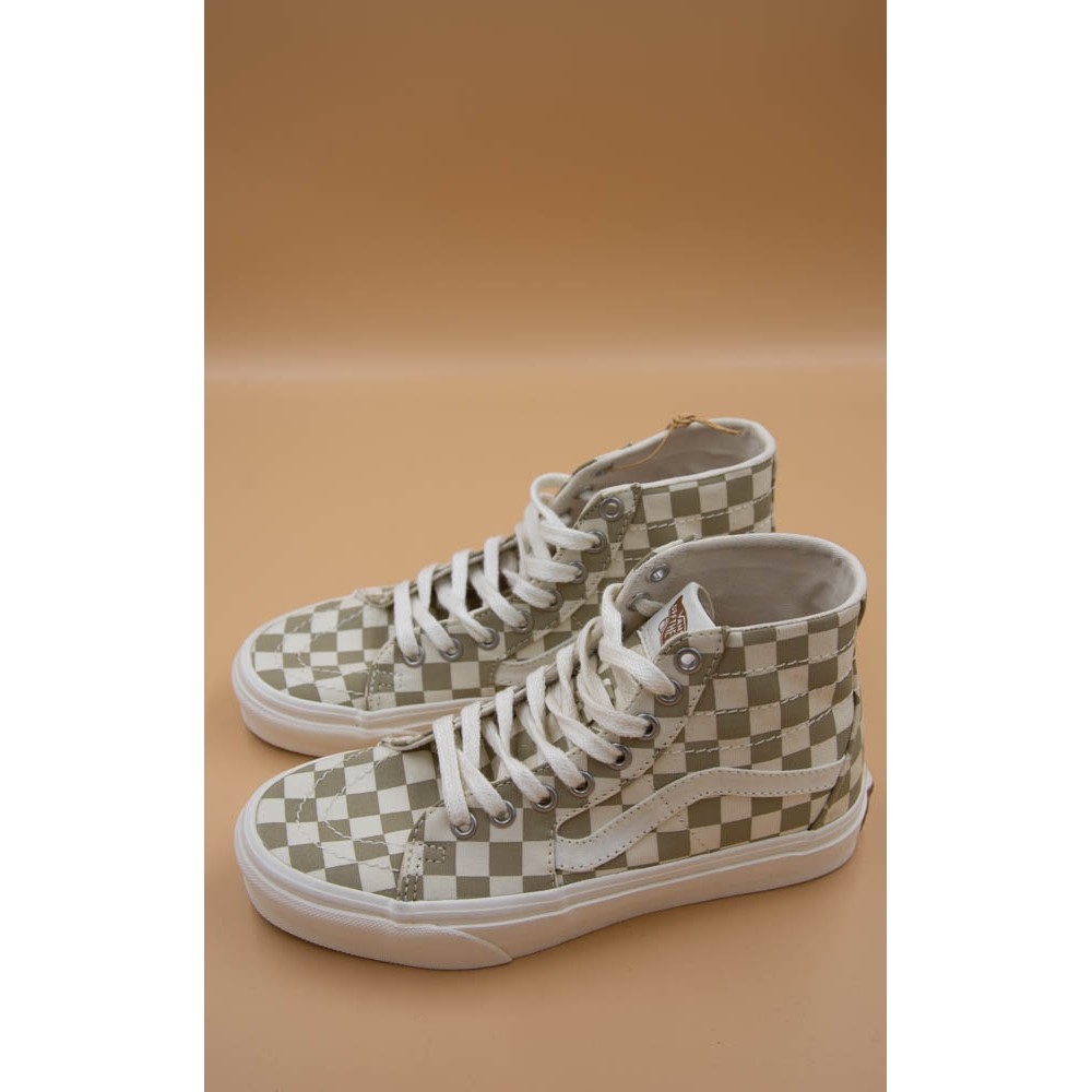 ua sk8 hi tapered in cornstalk & natural vans