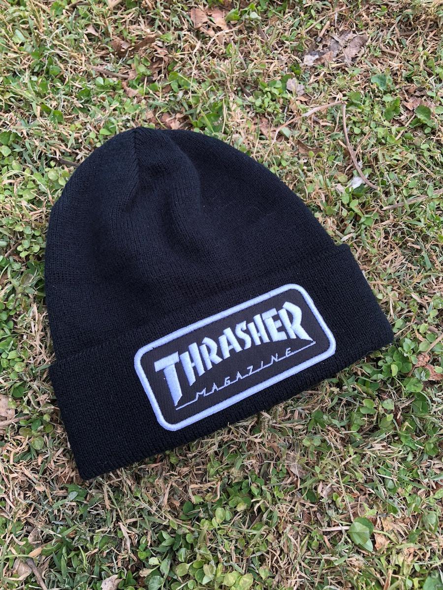 Thrasher Logo Patch Beanie Hats Beanies 