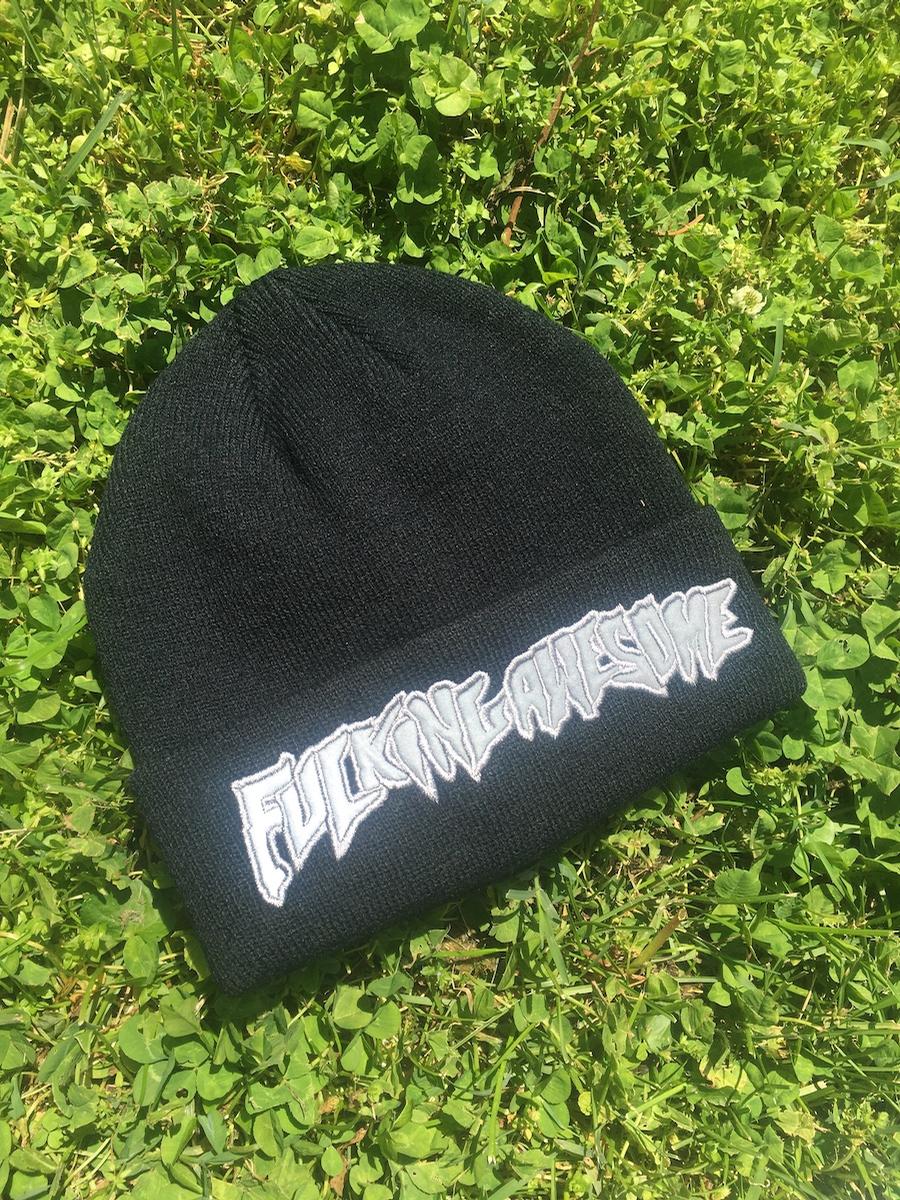 Fucking Awesome Chrome Beanie Hats Beanies at Home Skateshop