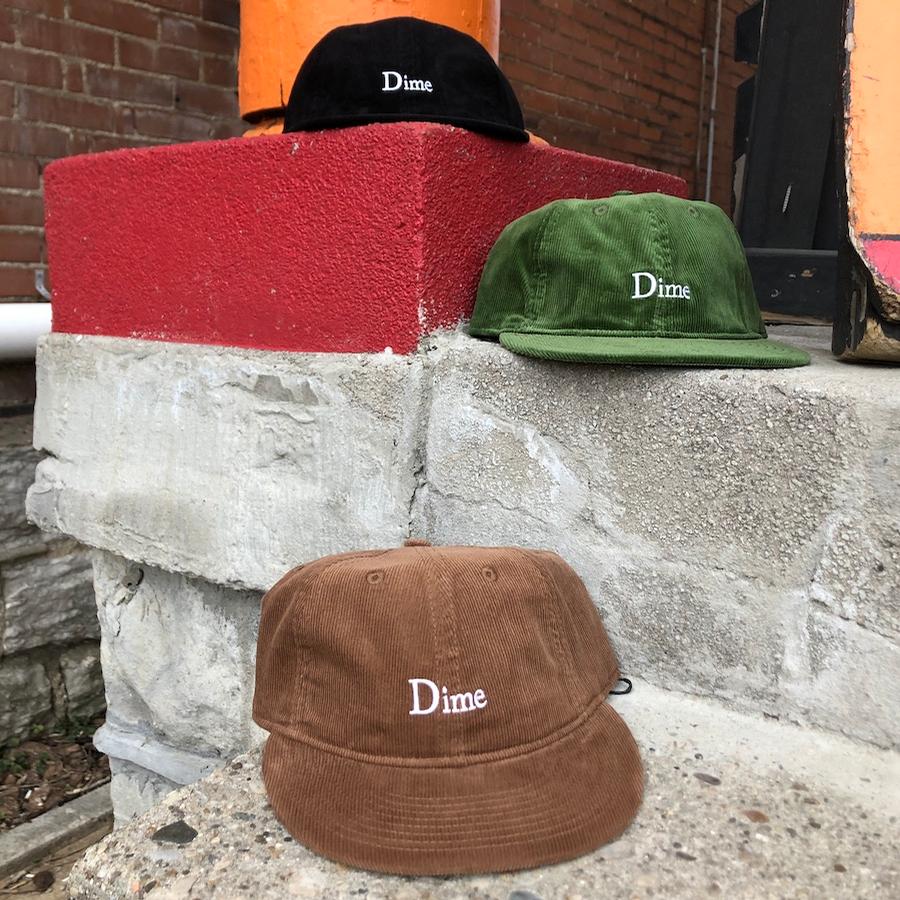 Dime Dime Classic Logo Corduroy Cap Hats Beanies at Home Skateshop