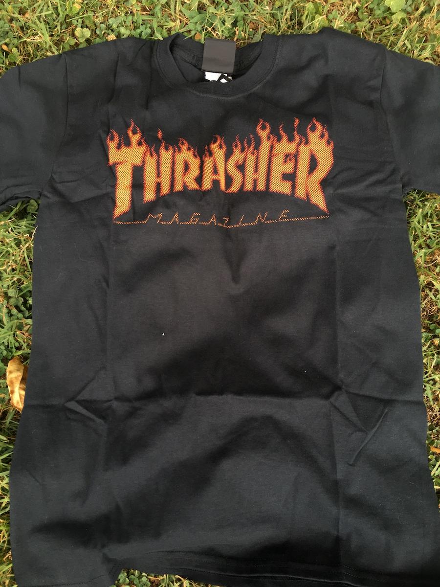 thrasher flame halftone