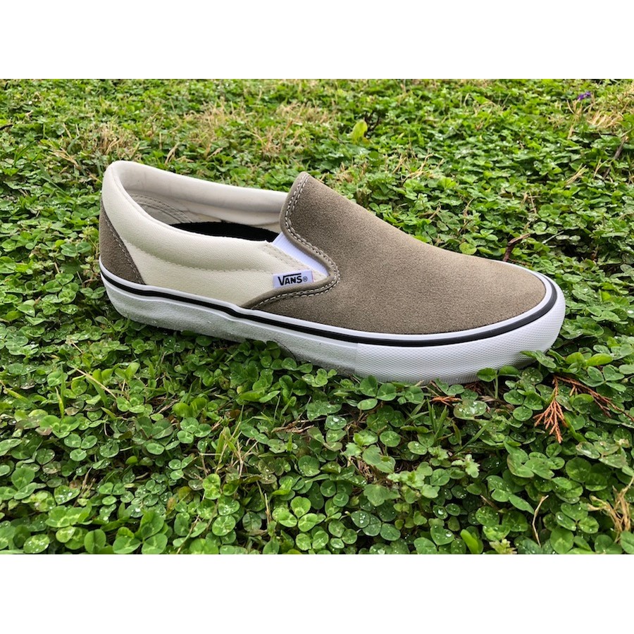 vans slip on pro green