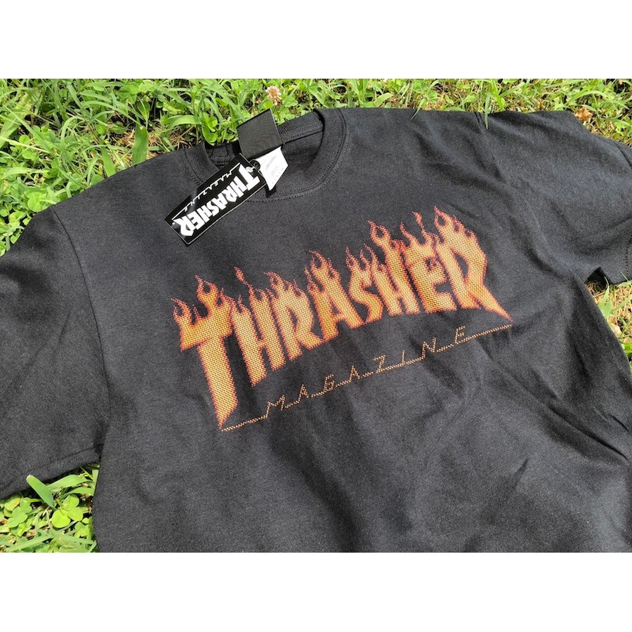 thrasher flame halftone