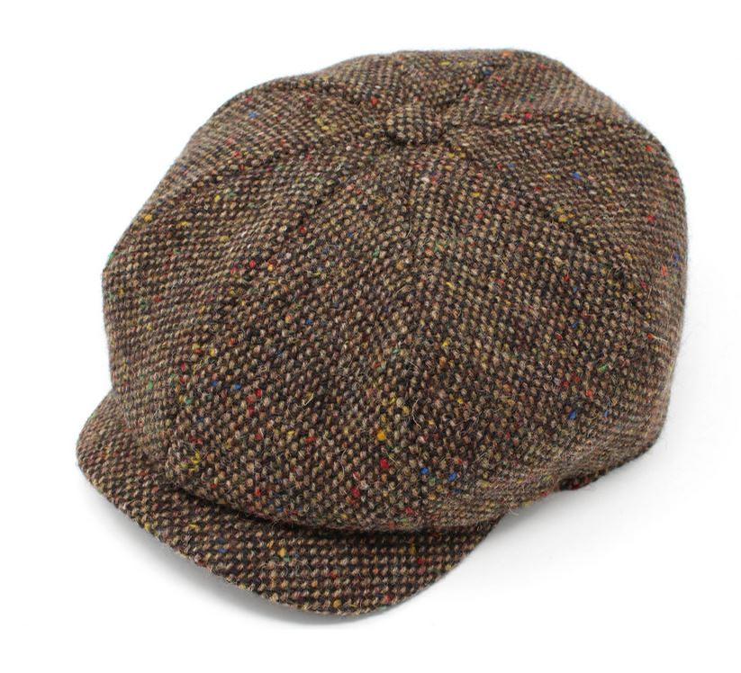 Hanna Hats Peaky Blinder Cap (Brown Tweed) Clothing Caps Hats at Irish ...