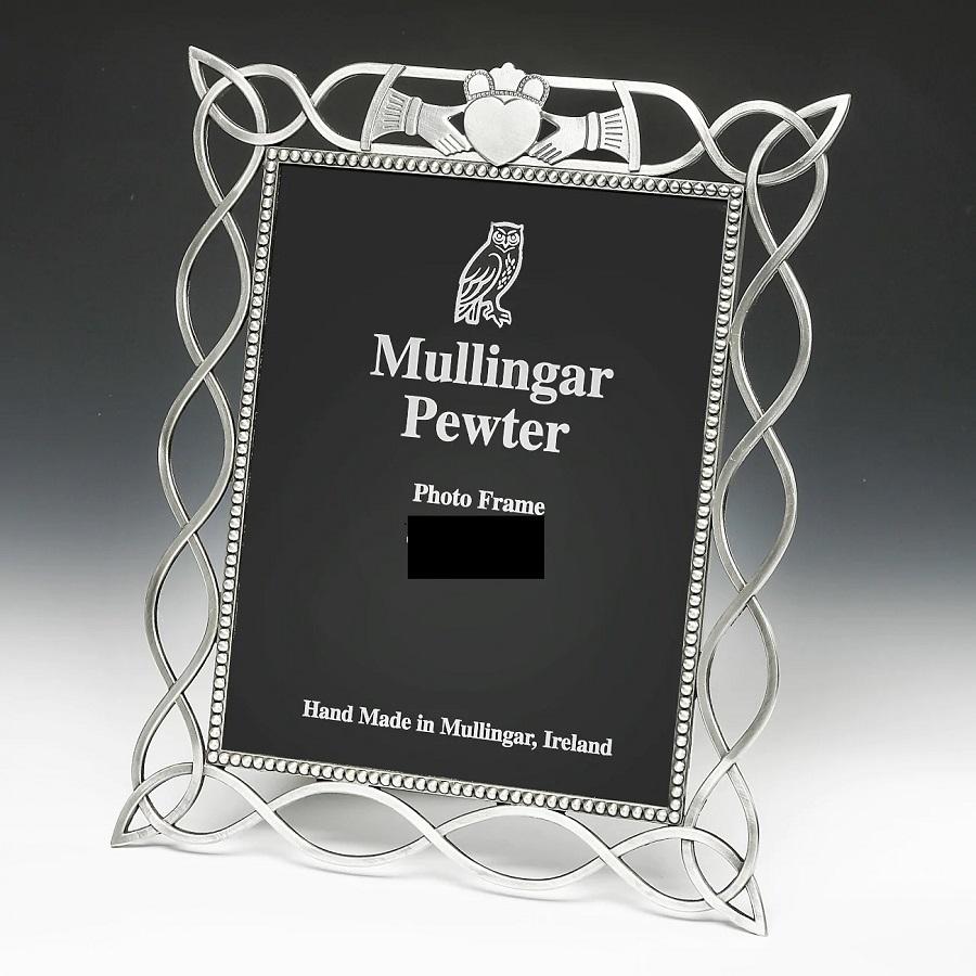 Mullingar Pewter Celtic Irish Frame (Claddagh 5x7inch) For Home