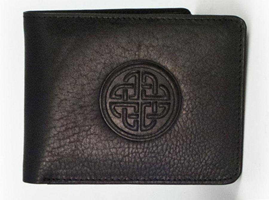 Lee River Leather Celtic Knot Flap Wallet Clothing Accessories at Irish
