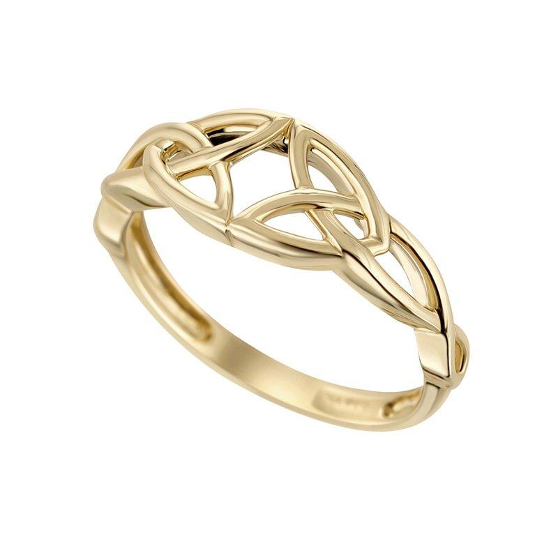 Solvar Jewelry Gold Celtic Knot Ring Jewelry Rings at Irish on Grand