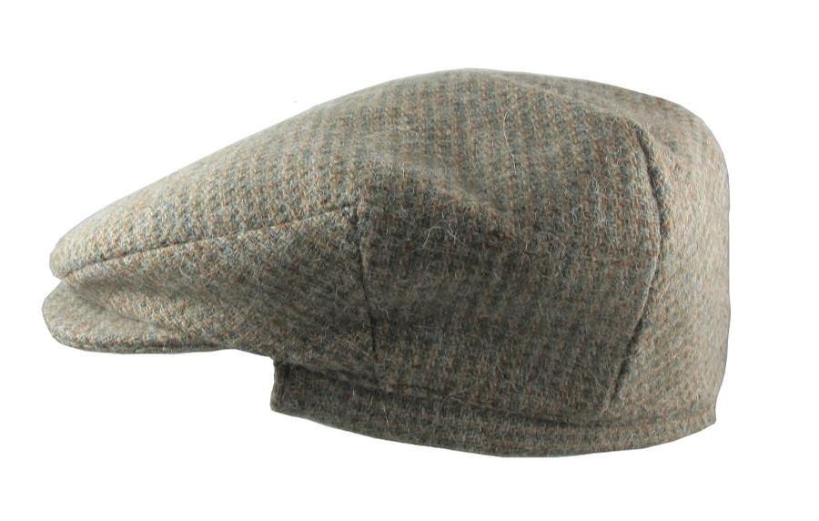 Hanna Hats Irish Cap with Ear Flaps (Green and Tan Tweed) Clothing Caps