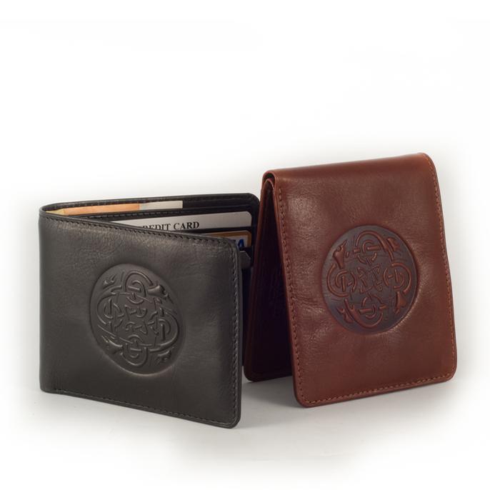 Lee River Leather Cuchulainn Irish BiFold Wallet Gifts Occasion For