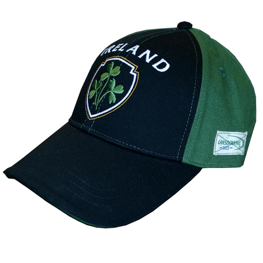 Irish Traditional Craft Green and Black Ireland Baseball Hat Clothing