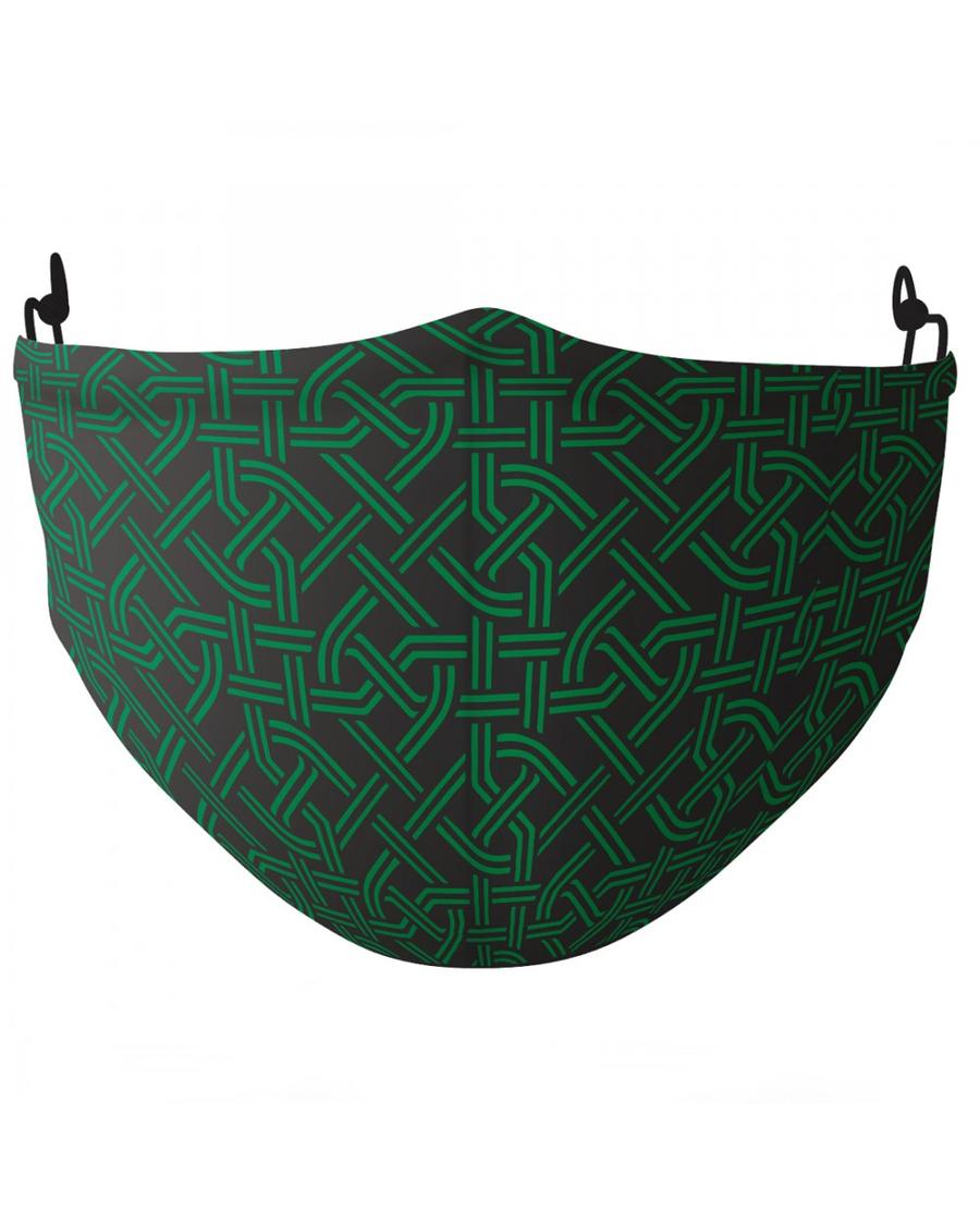 Irish Traditional Craft Irish Celtic Face Mask (Green Knot) Gifts