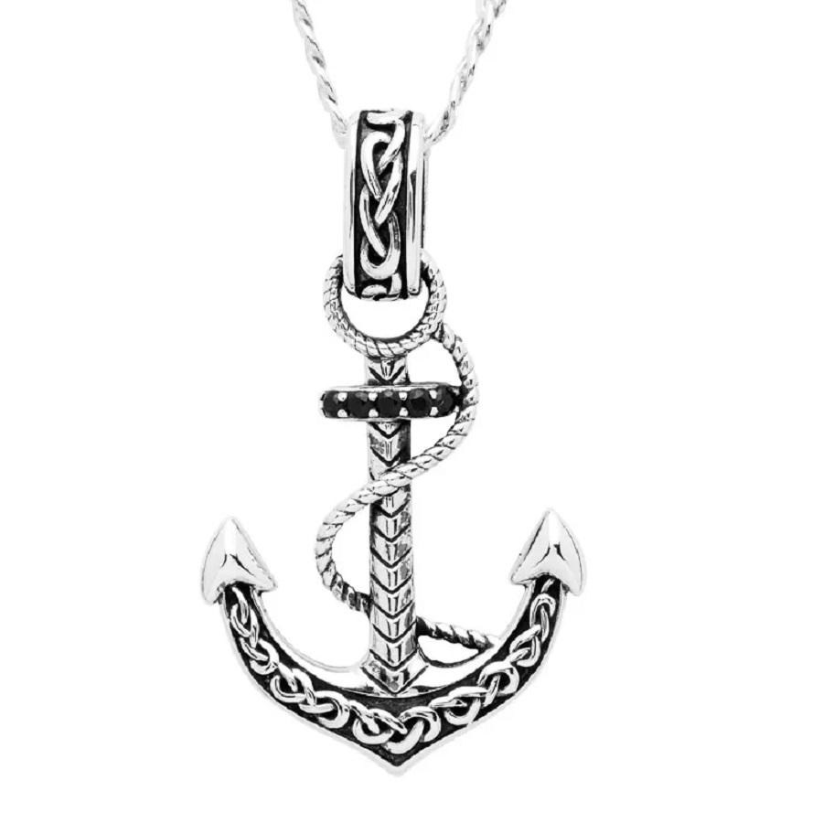 Shanore Celtic Anchor Men’s Necklace Jewelry Men at Irish on Grand