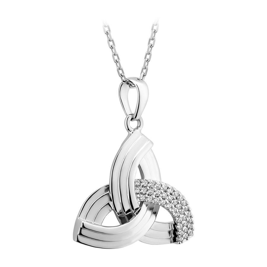 Solvar Jewelry Crystal Edge Trinity Pendant Pendants Necklaces at Irish ...