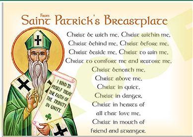 Irish Clothing Saint Patrick's Breastplate Matted Print For Wall Blessings  Wall Hanging at Irish on Grand