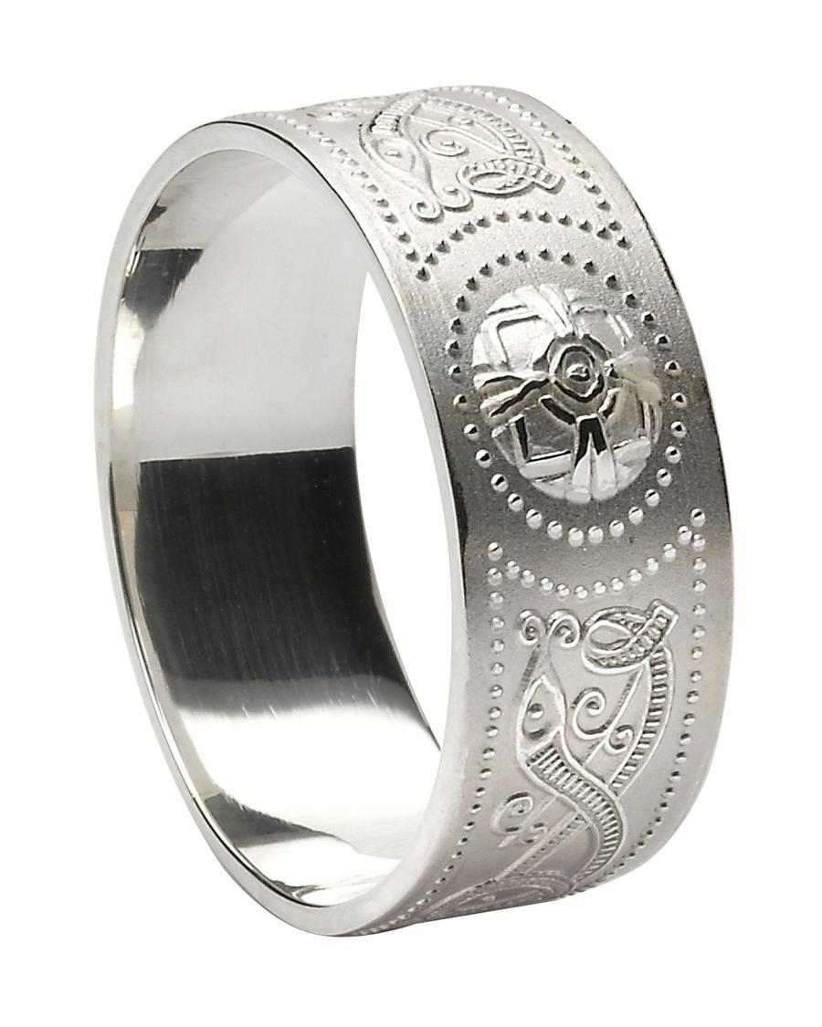 Facet Jewelry Sterling Silver Celtic Ring Jewelry Rings at Irish on Grand