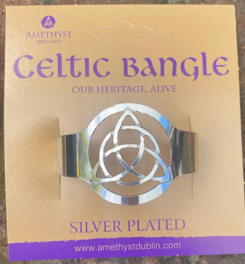 Amethyst Dublin Celtic Irish Bangle (Trinity and Circle) Jewelry