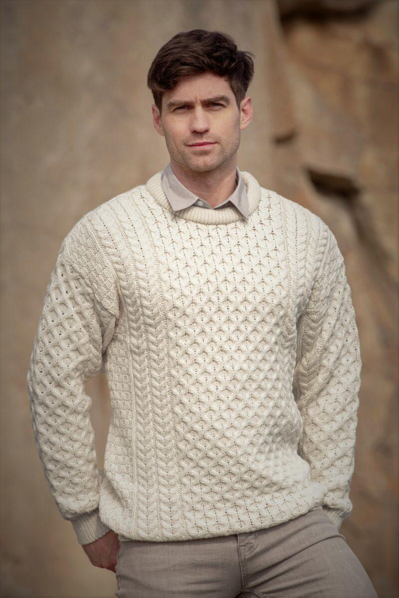 Aran Craft Traditional Irish Sweater Clothing Knitwear at Irish on Grand