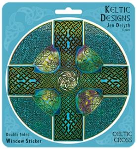 Keltic Designs Celtic Cross Window Sticker Gifts Surprise Me At Irish On Grand