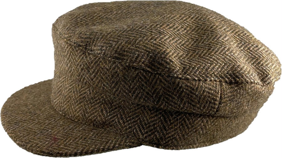 Hanna Hats Skipper Cap (Brown Herringbone) Clothing Caps Hats at Irish