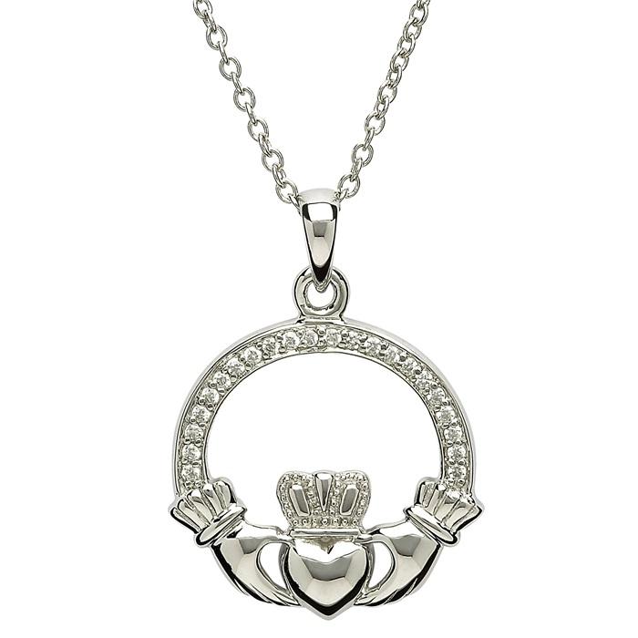 Shanore Irish Claddagh Necklace Pendant Jewelry Pendants Necklaces at