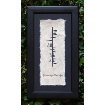 Ogham Wishes Ogham Buiochas/Gratitude