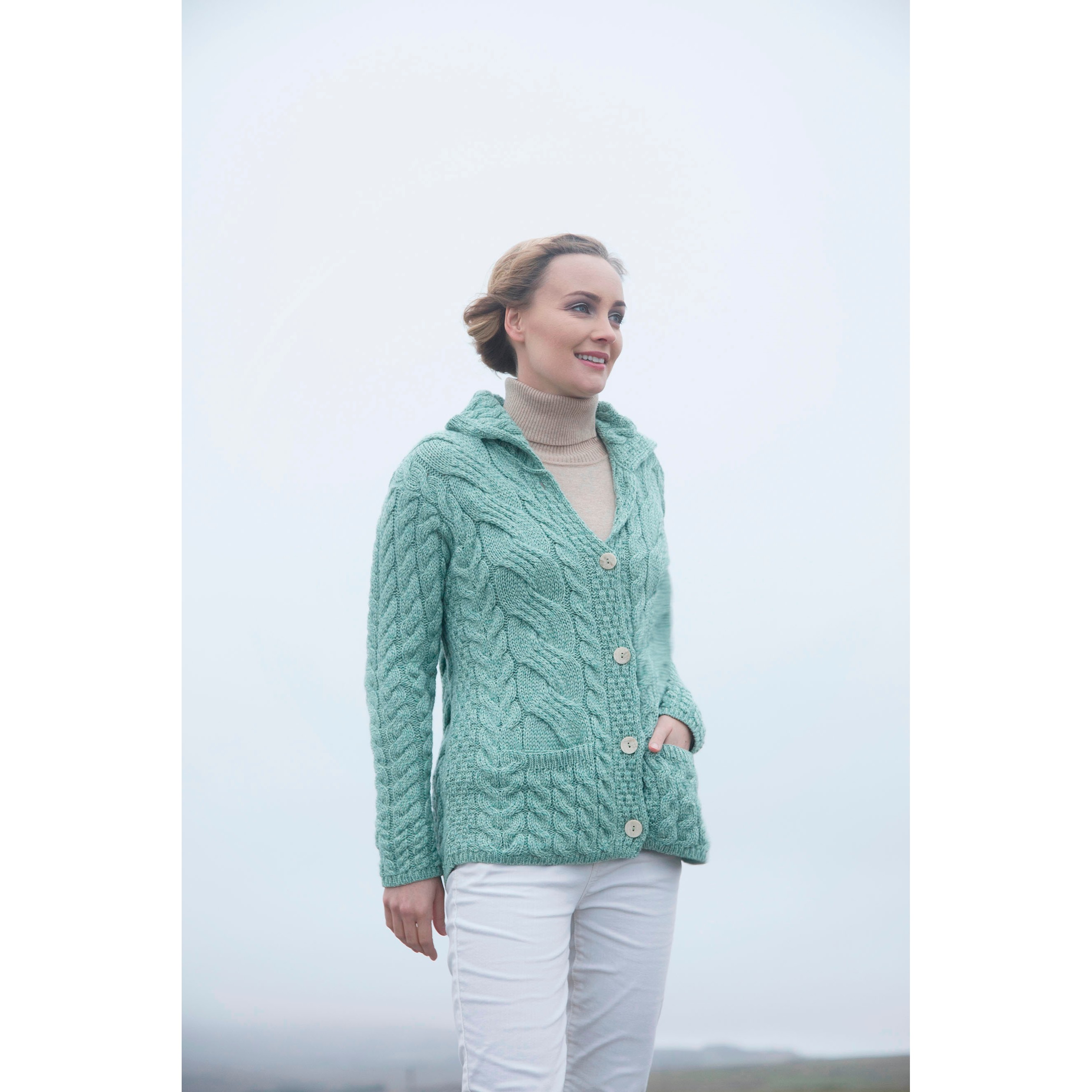 Irish Button Cardigan