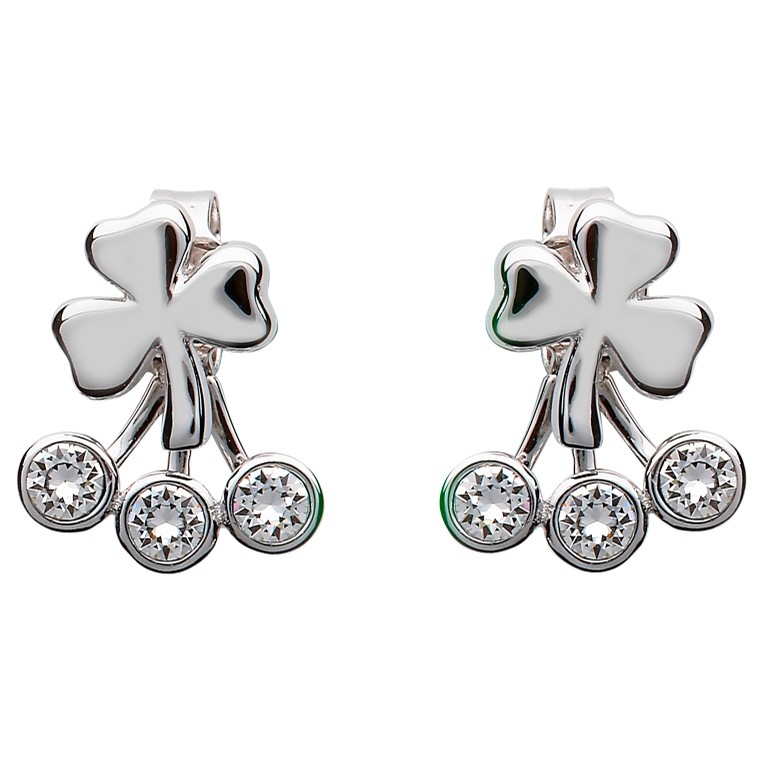 Peek a boo Shamrock Earrings