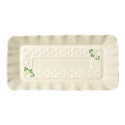 Belleek Shamrock Tray