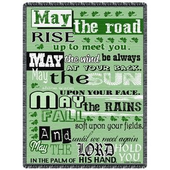 Irish Blessing throw