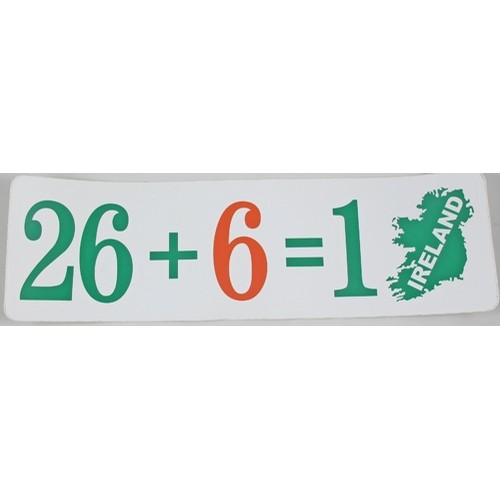 26 + 6 1 Ireland Sticker