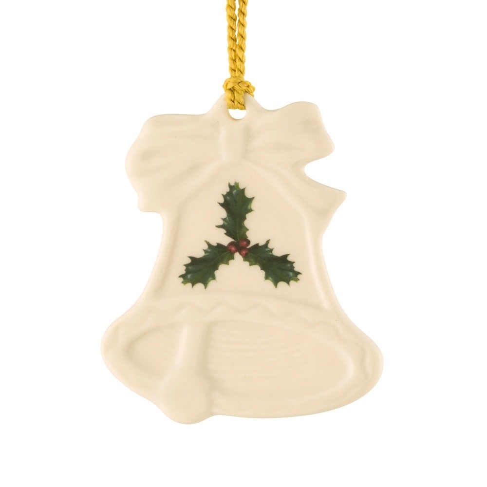 Holly Bell Flat Ornament