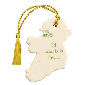 Belleek Id rather be in Ireland Ornament