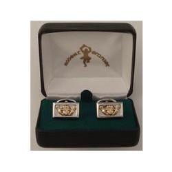 Deluxe Claddagh Cuff Links Gold-Silver