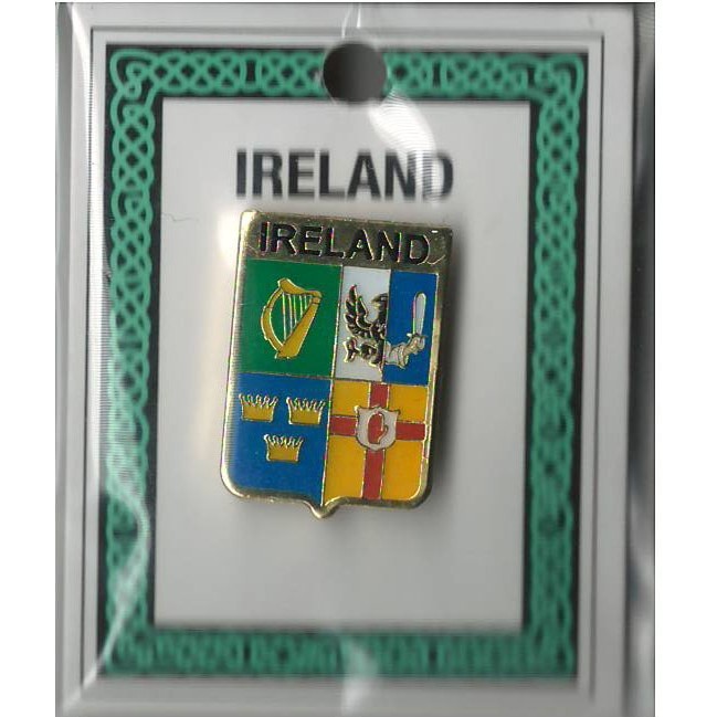 Heraldry Names IRL 4 Prov Lapel Pin Gifts Family Crests at Irish on Grand