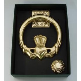 Large Claddagh Door Knocker with square back