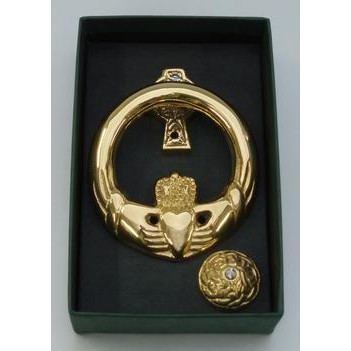 Small Claddagh Door Knocker with cross back