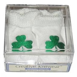 Creative Knit Wear Childrens Shamrock Bootie Gift Box