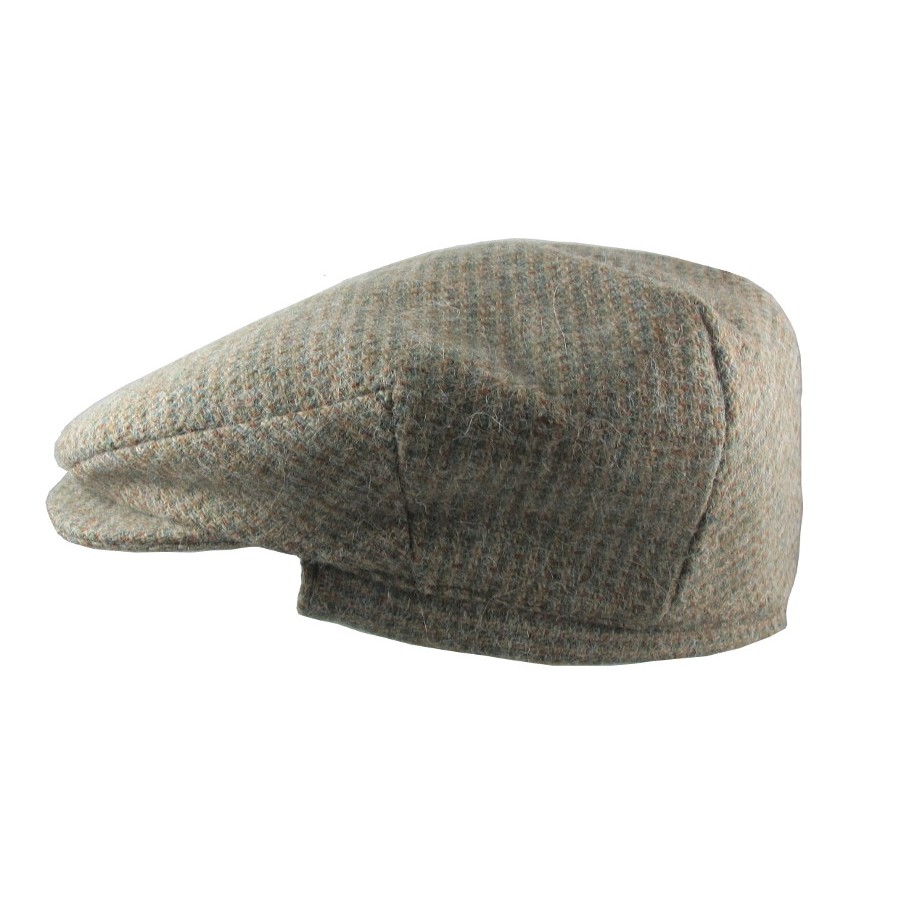 Hanna Hats Check Flat Cap with Ear Flaps Clothing Caps Hats at Irish on