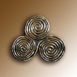 New Grange Triple Spiral Paperweight