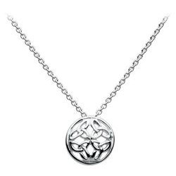 Round Domed Necklace with Celtic Knots
